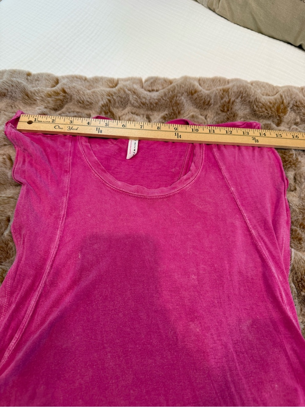 Free People Bright Pink Ruffle-Back Dress - Picture 14 of 14